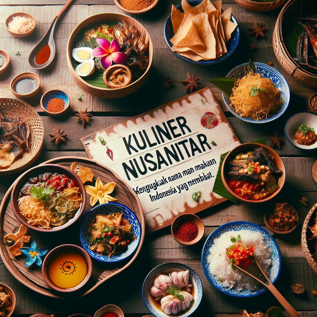 Kuliner Nusantara: Mengungkap Keunikan Nama Makanan Indonesia yang Membuat